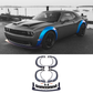 2008-2023 Dodge Challenger Demon Fender Flares with Front Lip